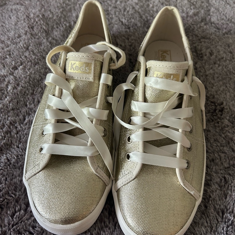 Keds Women's Metallic Gold Sneakers